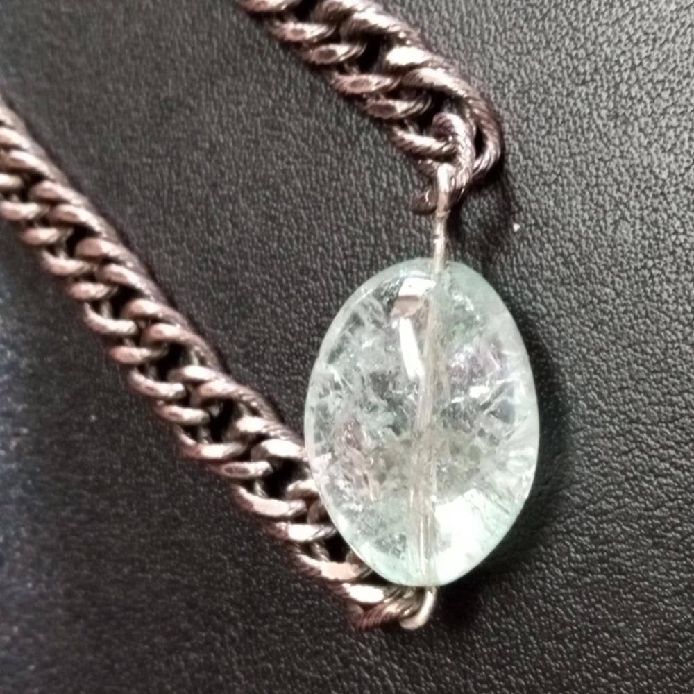 Vintage Aquamarine natural gemstone bracelet